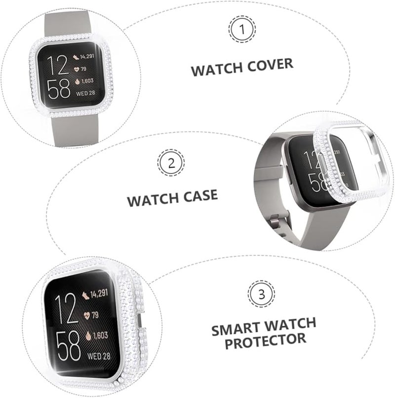 Silver Diamond Watch Cover Protector Shatter High Hardness Scratch Shield - Image 4